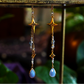 Starfall Earrings - Light Blue/Gold