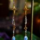 Starfall Earrings - Light Blue/Gold