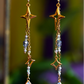 Starfall Earrings - Light Blue/Gold