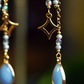 Starfall Earrings - Light Blue/Gold