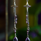 Starfall Earrings - Purple/Silver