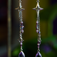 Starfall Earrings - Purple/Silver