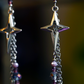 Starfall Earrings - Purple/Silver