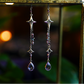 Starfall Earrings - Purple/Silver
