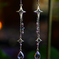 Starfall Earrings - Purple/Silver