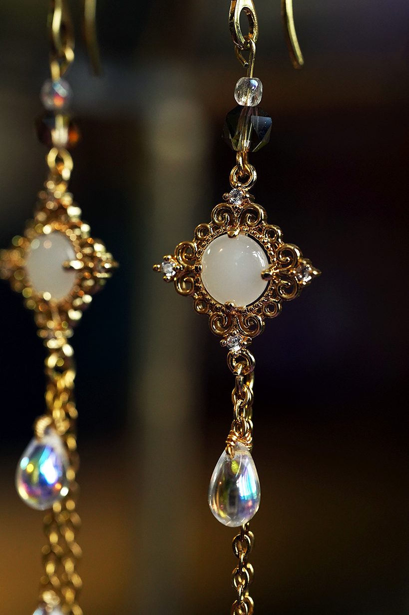 Lorelei's Tears Earrings - White