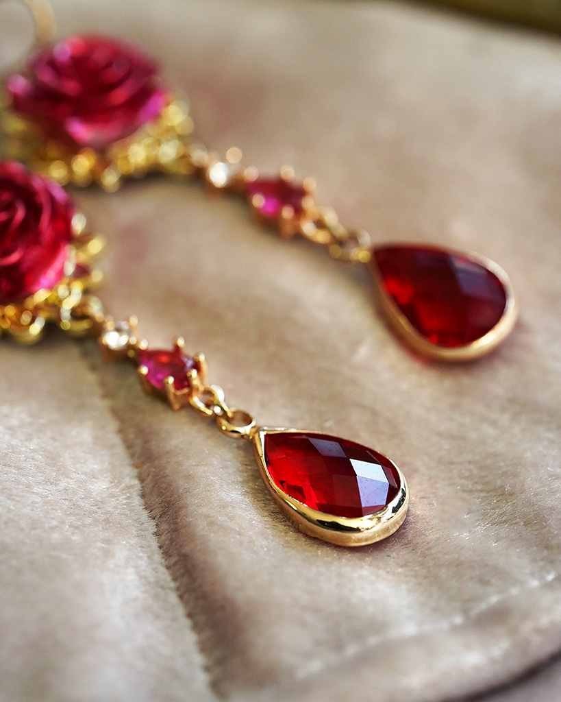 Courtly Rose Earrings