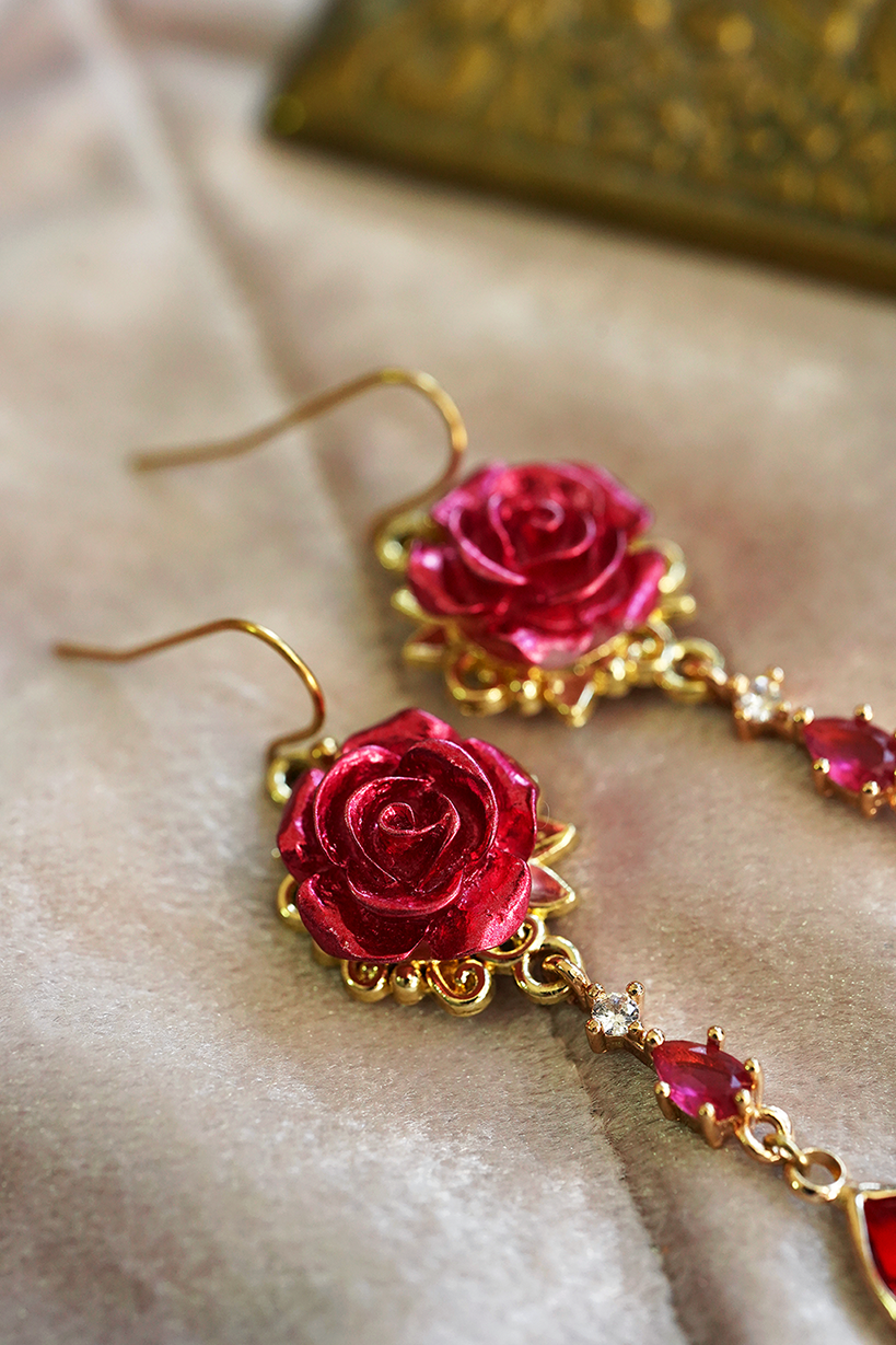 Courtly Rose Earrings