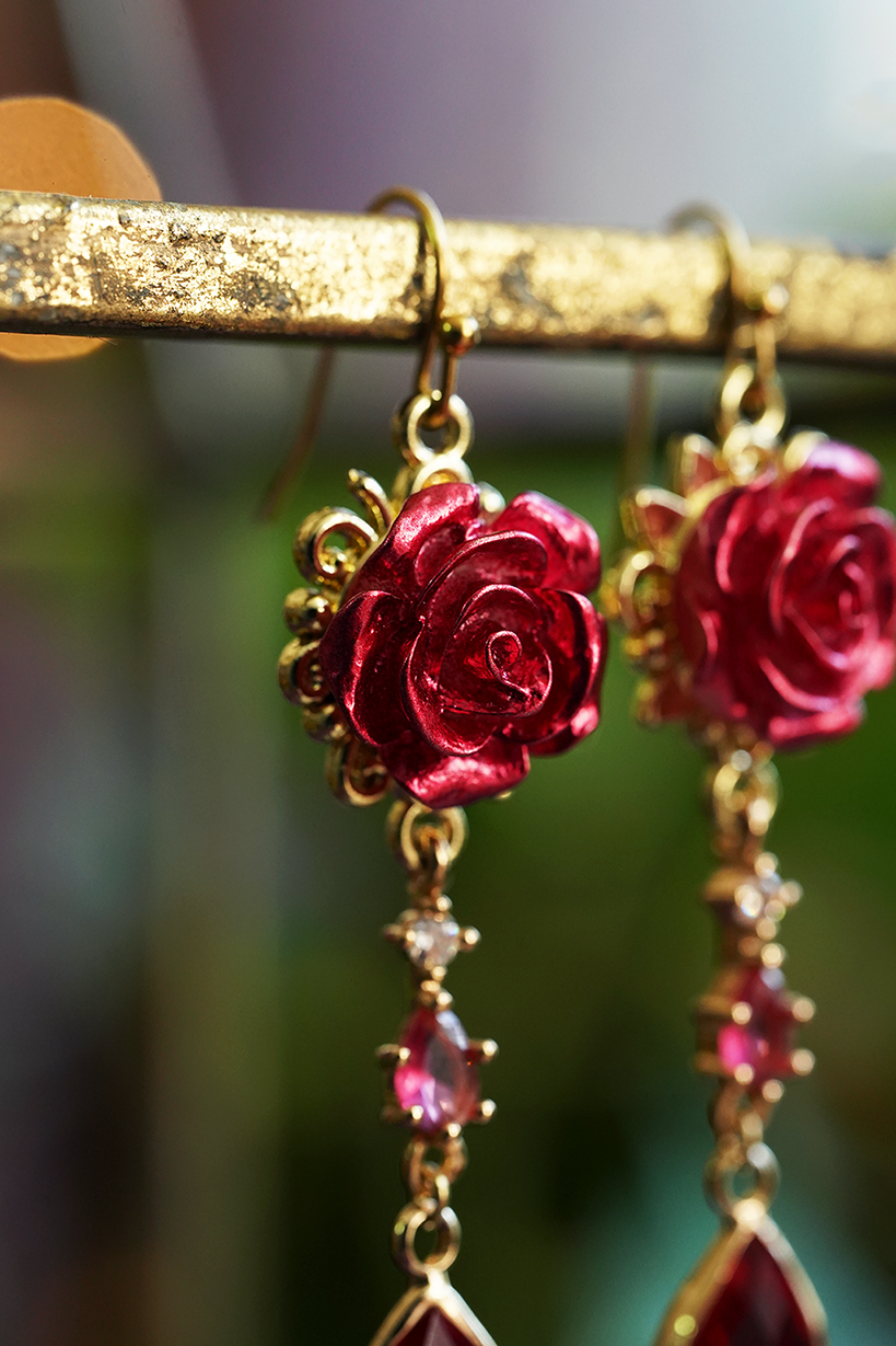 Courtly Rose Earrings