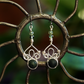 Fae Filigree Wire Wrapped Earrings - Silver/Assorted Gemstones