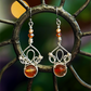 Fae Filigree Wire Wrapped Earrings - Silver/Assorted Gemstones