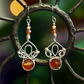 Fae Filigree Wire Wrapped Earrings - Silver/Assorted Gemstones