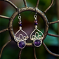 Fae Filigree Wire Wrapped Earrings - Silver/Assorted Gemstones