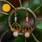 Fae Filigree Wire Wrapped Earrings - Copper/Assorted Gemstones
