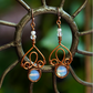 Fae Filigree Wire Wrapped Earrings - Copper/Assorted Gemstones