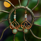 Fae Filigree Wire Wrapped Earrings - Copper/Assorted Gemstones
