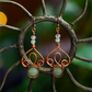 Fae Filigree Wire Wrapped Earrings - Copper/Assorted Gemstones