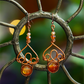 Fae Filigree Wire Wrapped Earrings - Copper/Assorted Gemstones
