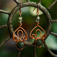 Fae Filigree Wire Wrapped Earrings - Copper/Assorted Gemstones