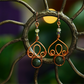 Fae Filigree Wire Wrapped Earrings - Copper/Assorted Gemstones