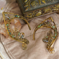 Lórien Ear Cuffs - Bronze/Green