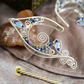 Lórien Ear Cuffs - Silver/Blue