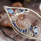 Lórien Ear Cuffs - Silver/Blue