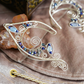 Lórien Ear Cuffs - Silver/Blue