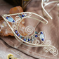 Lórien Ear Cuffs - Silver/Blue