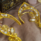 Lórien Ear Cuffs - Gold/Pink