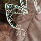 Elanora Ear Cuffs - Silver/Turquoise