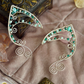Elanora Ear Cuffs - Silver/Turquoise