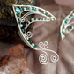 Elanora Ear Cuffs - Silver/Turquoise