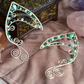 Elanora Ear Cuffs - Silver/Turquoise