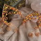 Elanora Ear Cuffs - Copper/Yellow