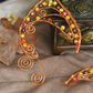 Elanora Ear Cuffs - Copper/Yellow
