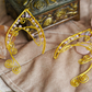 Elanora Ear Cuffs - Gold/Lilac