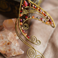 Elanora Ear Cuffs - Bronze/Red