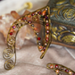 Elanora Ear Cuffs - Bronze/Red