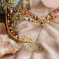 Elanora Ear Cuffs - Bronze/Red