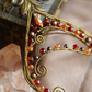 Elanora Ear Cuffs - Bronze/Red