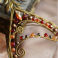 Elanora Ear Cuffs - Bronze/Red