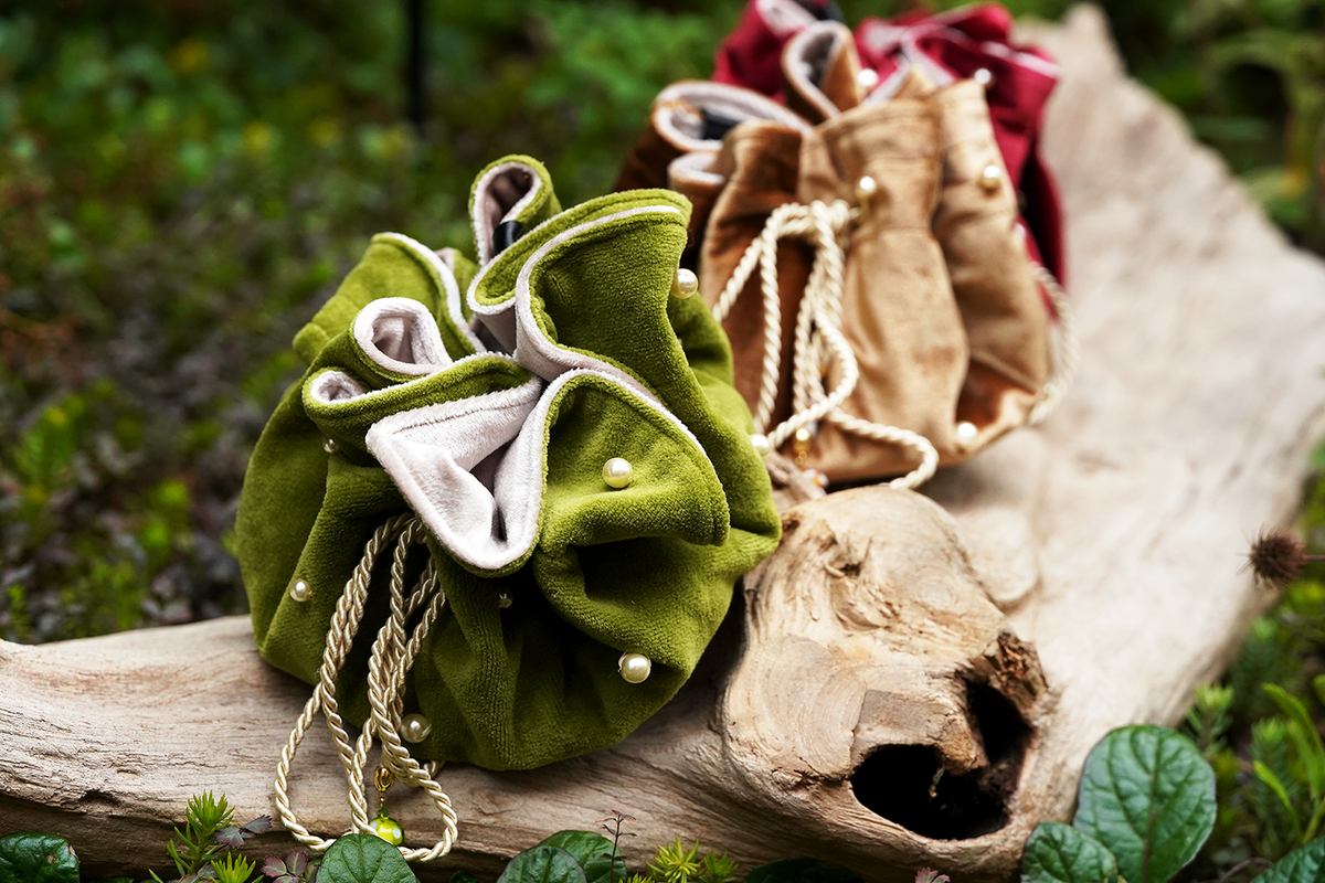 Toadstool Trinket Bag - Red