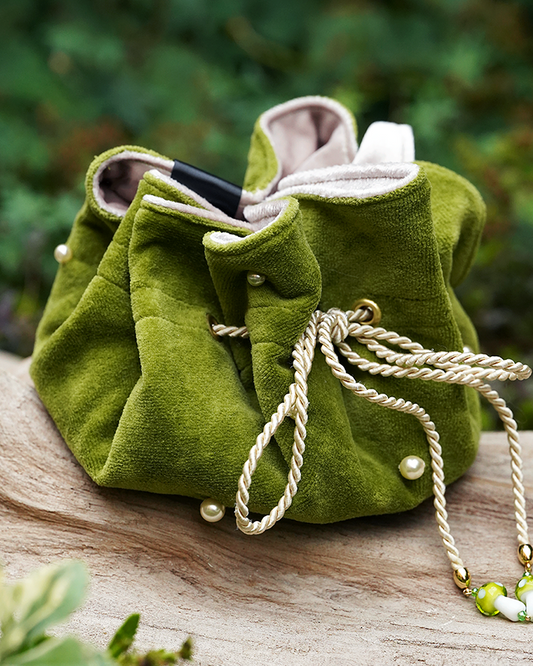 Toadstool Trinket Bag - Green