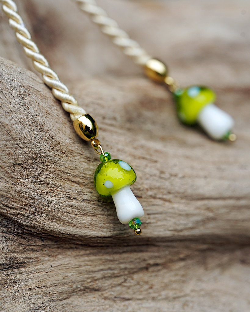 Toadstool Trinket Bag - Green