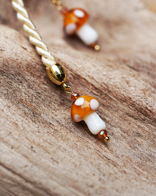 Toadstool Trinket Bag - Caramel