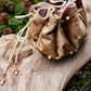 Toadstool Trinket Bag - Caramel
