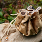Toadstool Trinket Bag - Caramel
