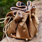 Toadstool Trinket Bag - Caramel