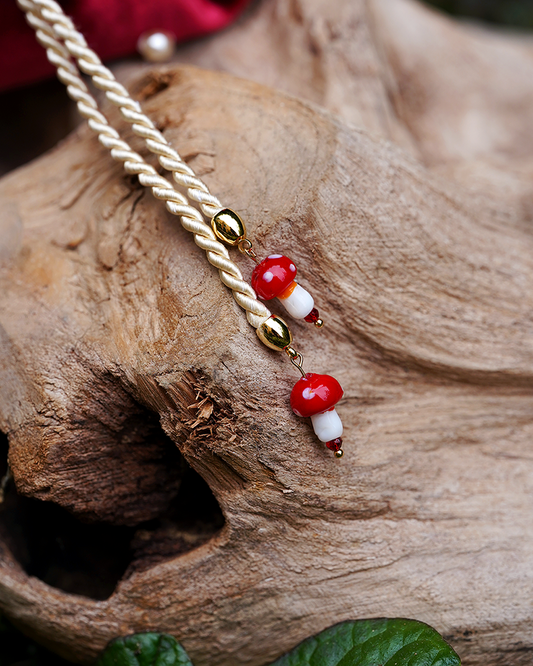 Toadstool Trinket Bag - Red